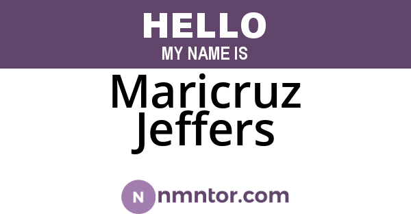 Maricruz Jeffers