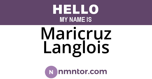 Maricruz Langlois