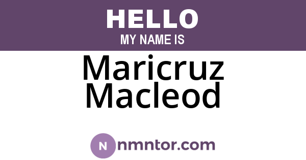 Maricruz Macleod