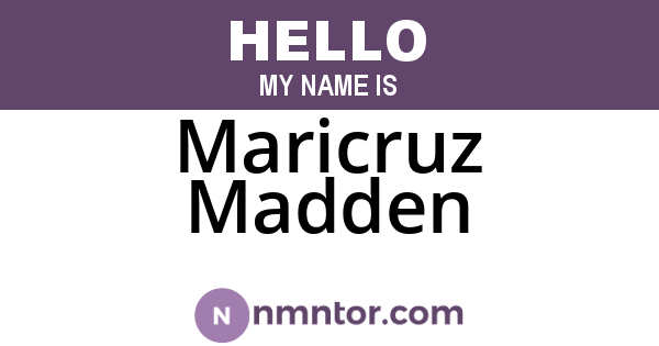 Maricruz Madden