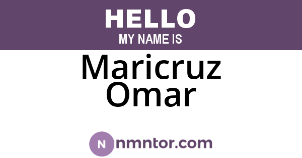 Maricruz Omar