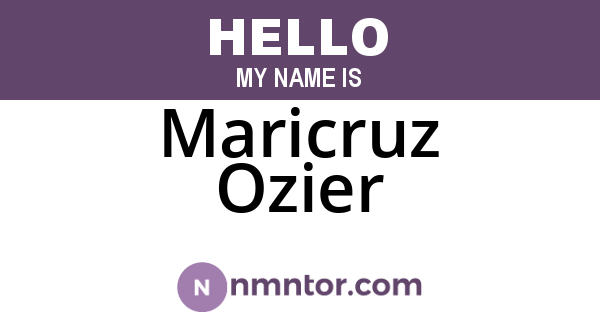 Maricruz Ozier