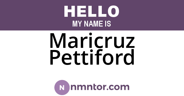 Maricruz Pettiford