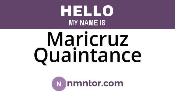 Maricruz Quaintance