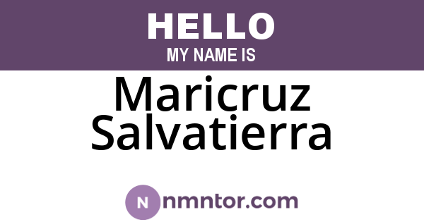 Maricruz Salvatierra