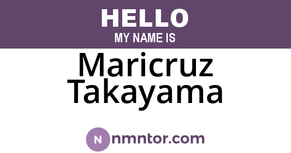 Maricruz Takayama