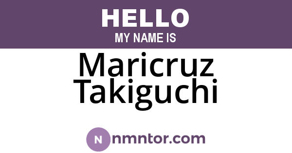 Maricruz Takiguchi