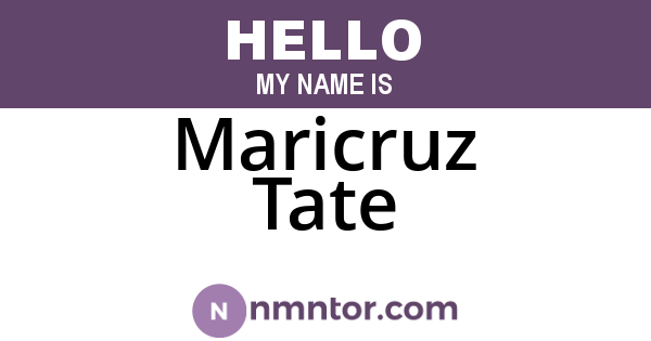 Maricruz Tate
