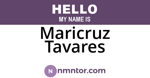 Maricruz Tavares