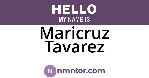 Maricruz Tavarez