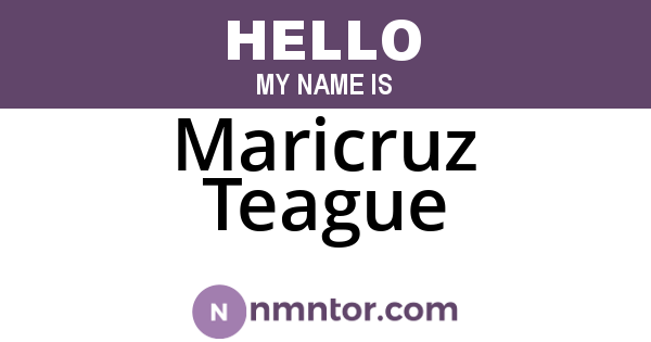 Maricruz Teague