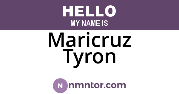 Maricruz Tyron