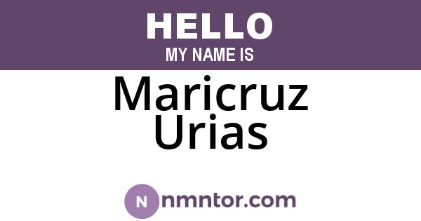 Maricruz Urias
