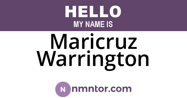 Maricruz Warrington