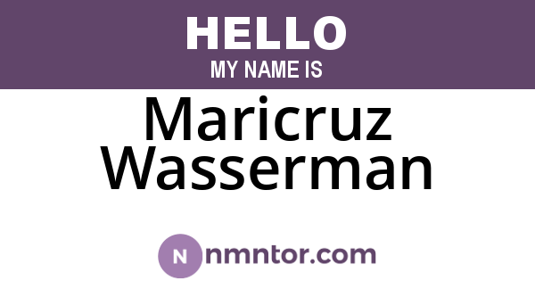 Maricruz Wasserman