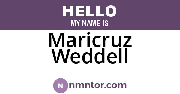 Maricruz Weddell