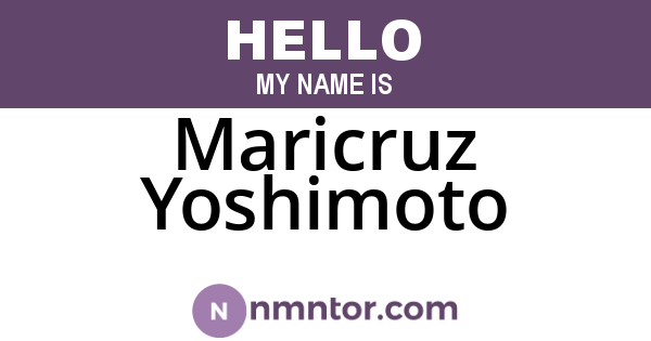 Maricruz Yoshimoto