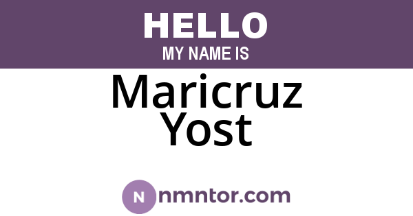 Maricruz Yost