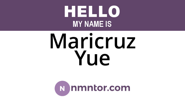 Maricruz Yue