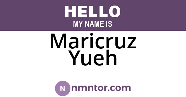 Maricruz Yueh