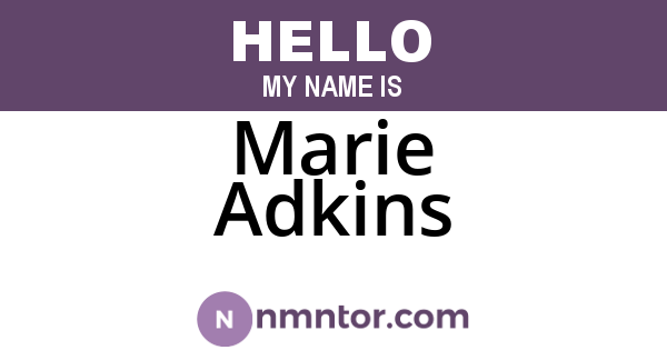 Marie Adkins
