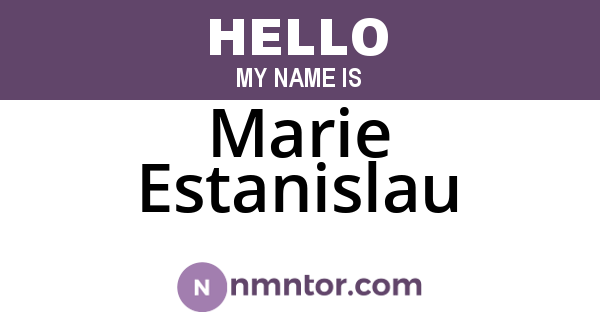 Marie Estanislau