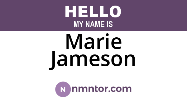 Marie Jameson