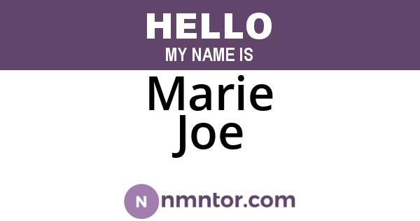 Marie Joe