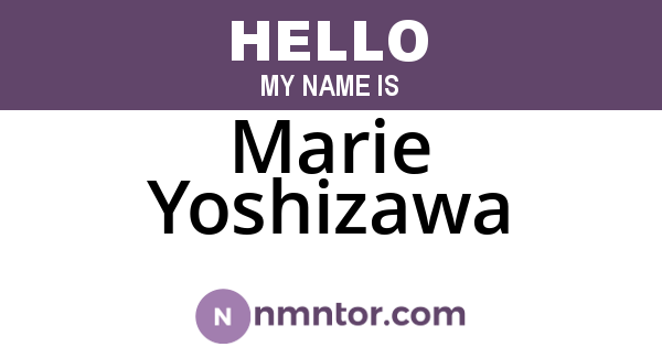 Marie Yoshizawa