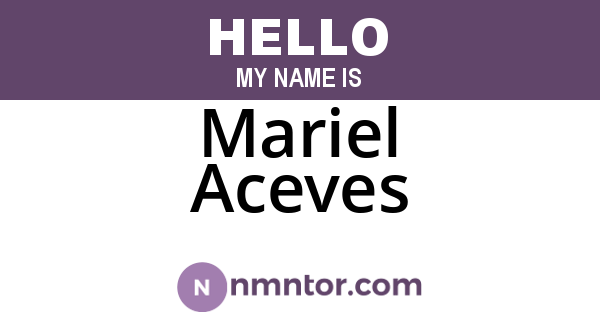 Mariel Aceves