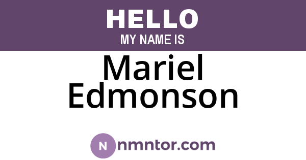 Mariel Edmonson