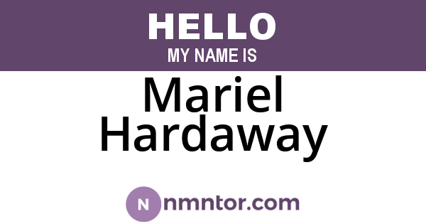 Mariel Hardaway