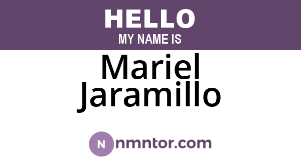 Mariel Jaramillo