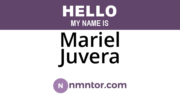 Mariel Juvera