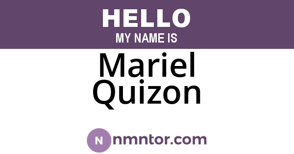 Mariel Quizon