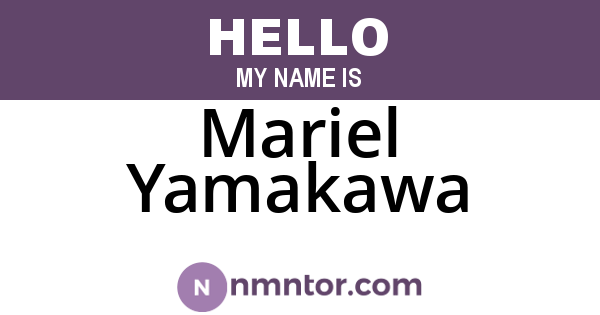 Mariel Yamakawa