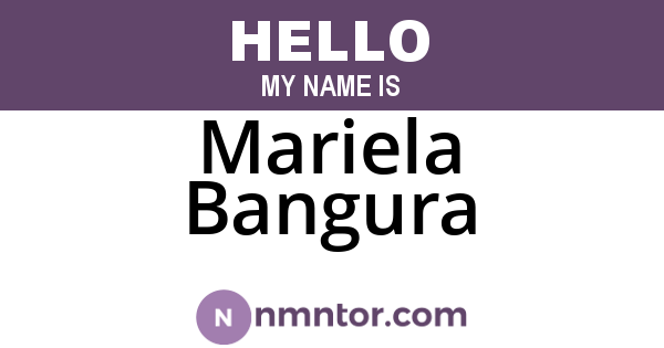 Mariela Bangura