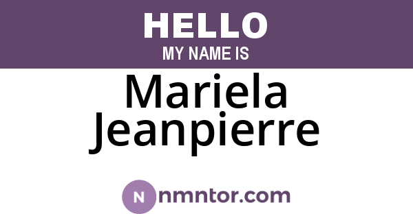Mariela Jeanpierre