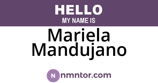 Mariela Mandujano