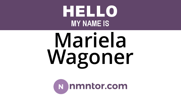 Mariela Wagoner