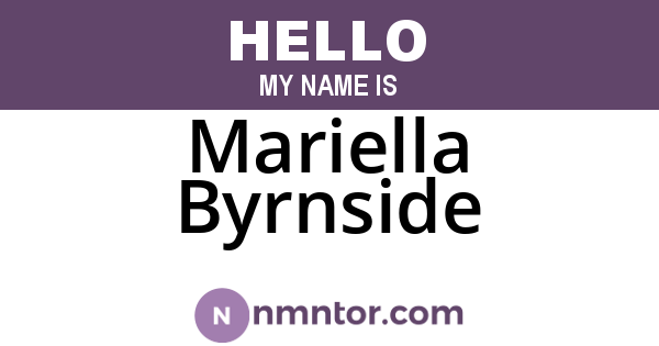 Mariella Byrnside