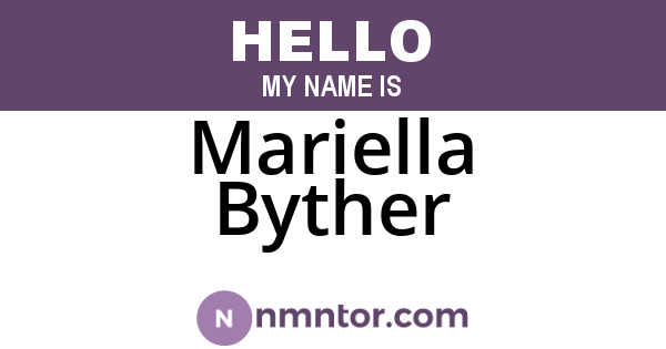 Mariella Byther