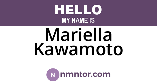 Mariella Kawamoto