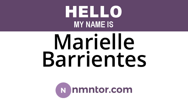 Marielle Barrientes