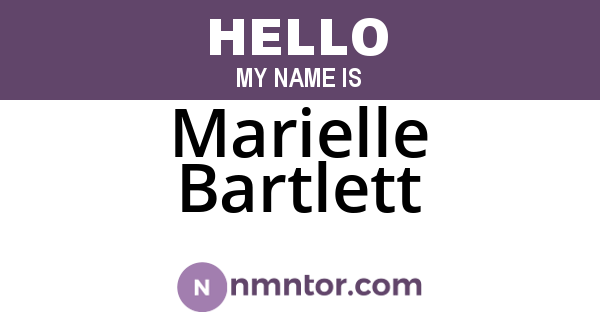 Marielle Bartlett