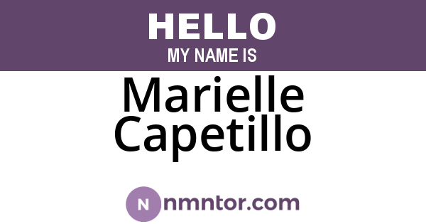Marielle Capetillo