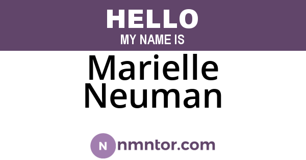 Marielle Neuman
