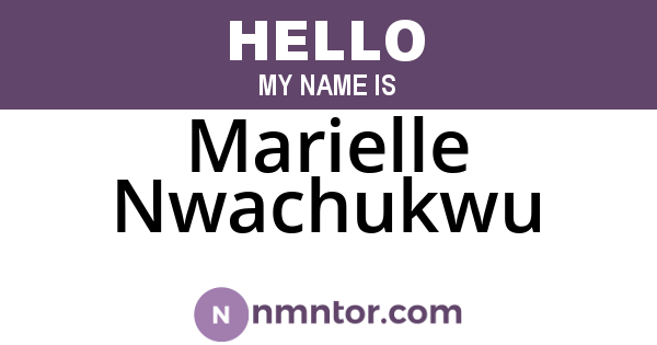 Marielle Nwachukwu