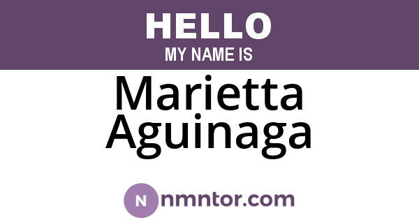 Marietta Aguinaga
