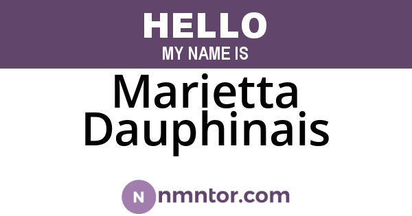 Marietta Dauphinais